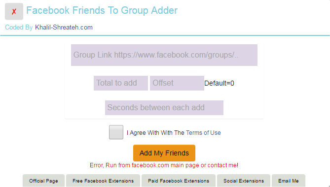 facebook friends mapper extension